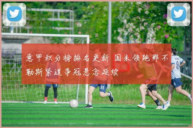 意甲积分榜排名更新 国米领跑那不勒斯紧追争冠悬念延续